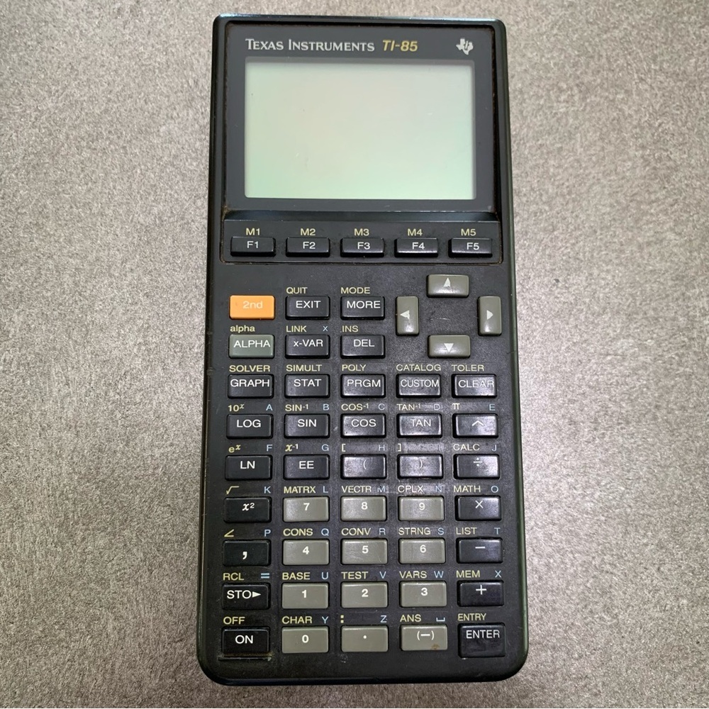 Vintage 1991 Texas Instruments TI-85‎ Graphing Calculator Tested Works No Cover